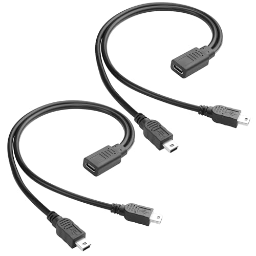 QIANRENON USB C auf 2 Mini USB Y Form Splitter Kabel 1 in 2 USB Type C Buchse auf Dual Mini USB Stecker Aufladen Kurz Kabel 5V3A USB C auf 2 Mini 5Pin Anschluss, Kein Datentransfer,30cm/11.8in,2Pcs QIANRENON USB C auf 2 Mini USB Y Form Splitter Kabel 1 in 2 USB Type C Buchse auf Dual Mini USB Stecker Aufladen Kurz Kabel 5V3A USB C auf 2 Mini 5Pin Anschluss, Kein Datentransfer,30cm/11.8in,2Pcs von QIANRENON