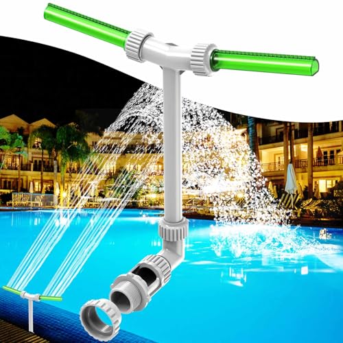 2 in 1 Pools Wasserfall für Ein Pool, WasserfäLle Pool-FontäNe mit GrüNem Nachtglow,Springbrunnen für Pool Brunnen Wasserfall, WasserfäLle SprüHnebel KüHlung, SprüHfontäNe Wasserkaskaden 2 in 1 Pools Wasserfall für Ein Pool, WasserfäLle Pool-FontäNe mit GrüNem Nachtglow,Springbrunnen für Pool Brunnen Wasserfall, WasserfäLle SprüHnebel KüHlung, SprüHfontäNe Wasserkaskaden von QIANYAN