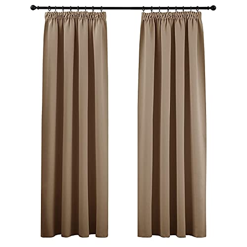 QIAOH 2er Set Verdunkelungsvorhang Kräuselband 140x210cm, Vorhang Blickdicht Thermo Verdunklungsgardine Kälte Wärmeschutz Schlafzimmer, Vorhänge Schlafzimmer Blickdicht QIAOH 2er Set Verdunkelungsvorhang Kräuselband 140x210cm, Vorhang Blickdicht Thermo Verdunklungsgardine Kälte Wärmeschutz Schlafzimmer, Vorhänge Schlafzimmer Blickdicht von QIAOH