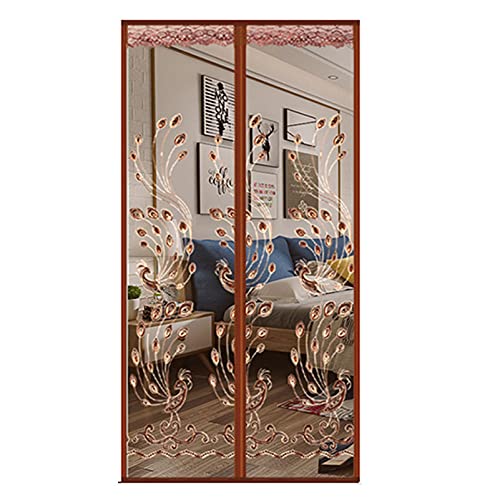 QIAOH Magnet Fliegengitter Tür Insektenschutz 90x220cm, Fliegengitter Magnet Tür, Moskitonetz Tür Magnetisch, Fliegenvorhang Für Balkontür, Schiebetür, Terrassentür von QIAOH