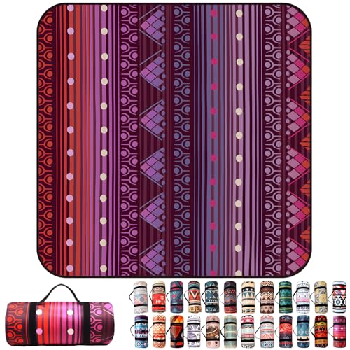QIAQ 300 x 300 cm Picknickdecke, unten wasserdicht, Strand-Picknickmatte, extra groß, Bohemian, faltbar, maschinenwaschbar, für Outdoor, Picknick, Garten, Strand, Camping QIAQ 300 x 300 cm Picknickdecke, unten wasserdicht, Strand-Picknickmatte, extra groß, Bohemian, faltbar, maschinenwaschbar, für Outdoor, Picknick, Garten, Strand, Camping von QIAQ