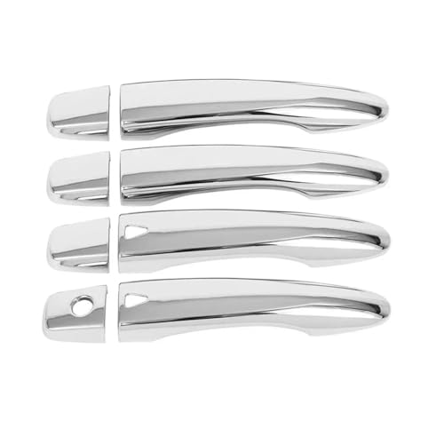 Auto Außentür Griff Abdeckung Aufkleber Moulding Trim Zubehör Für Nissan Für Qashqai 2016-2019(Smart Silver) von QIBBEI
