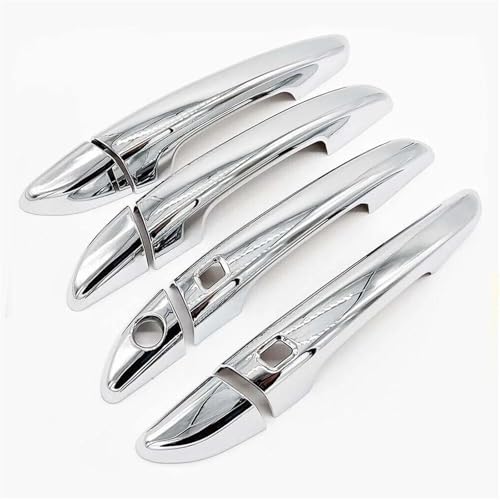 QIBBEI Auto Außentür Griff Moulding Abdeckung Trim Decor Zubehör Für Hyundai 2015-2019(With Smart Hole) von QIBBEI