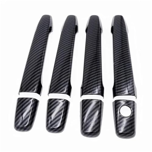 QIBBEI Auto Außentür Griffe Äußere Abdeckung Trim Schutz Für Mitsubishi Für Lancer EX 2008-2017(Carbon black) von QIBBEI