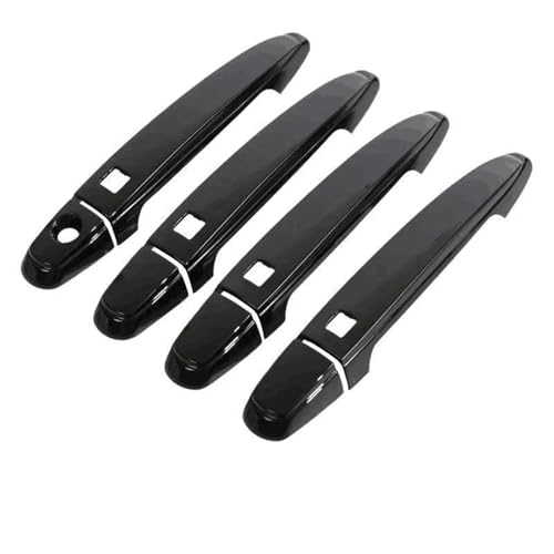 QIBBEI Auto Chrom Türgriffe Abdeckung Trim Zubehör Für Lexus LS XF30 430 2001-2006(Black 4 buttons) von QIBBEI