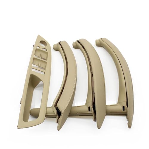 QIBBEI Auto Innen Tür Fenster Schalter Panel Pull Griff Abdeckung Für BMW X5 X6 E70 E71 2007-2014(LHD Set Beige) von QIBBEI