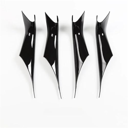 QIBBEI Auto Innen Tür Griff Pull Trim Abdeckung Für BMW 5 Series G30 2017-2023(Glossy black 4pcs) von QIBBEI