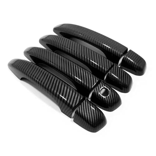 QIBBEI Auto Seite Türgriff Abdeckung Moulding Trim Außen Decor Zubehör Für Accord 2018-2021(Carbon Look) von QIBBEI