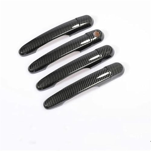 QIBBEI Auto Türgriff Abdeckung Trim Aufkleber Overlay Für Hyundai I20 2008-2013(Carbon 1 keyhole) von QIBBEI