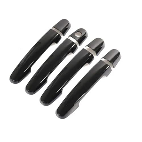 QIBBEI Auto Türgriff Abdeckung Trim Zubehör Overlay Für Toyota Für Camry 30 2002-2006(Gloss Black 1 hole) von QIBBEI