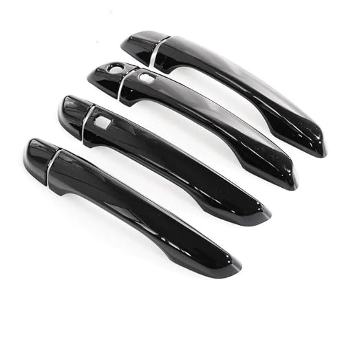 QIBBEI Auto Türgriff Abdeckung Zubehör Für Peugeot 508 508SW 508RXH 2012-2018(Black 2 sensors) von QIBBEI