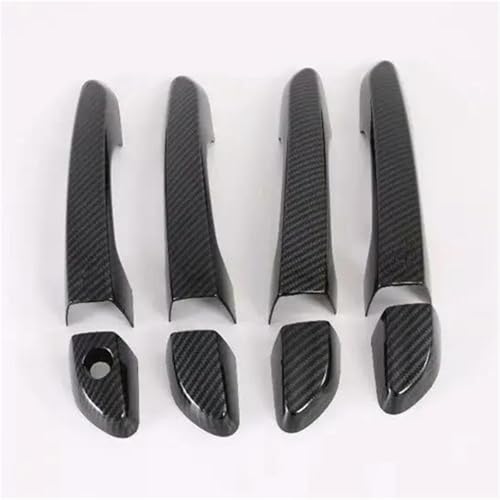 QIBBEI Auto Türgriff Schüssel Abdeckung Trim Zubehör Für Hyundai Für Tucson 2015-2019(Carbon 0 button) von QIBBEI