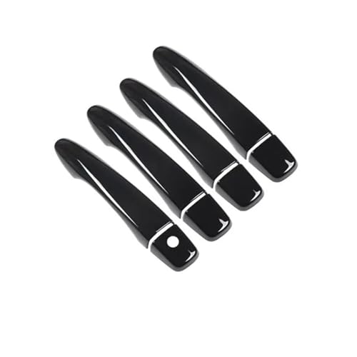 QIBBEI Autotürgriffabdeckung Aufkleber Styling Zubehör Für Nissan Für X-Trail T32 MK3 2014-2020(Black no button) von QIBBEI
