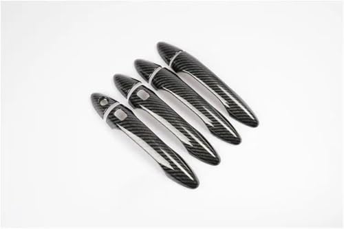 QIBBEI Autotürgriffabdeckung Trim Aufkleber Styling Zubehör Für Kia K3 Für Cerato 2012-2017(Carbon 2 button) von QIBBEI