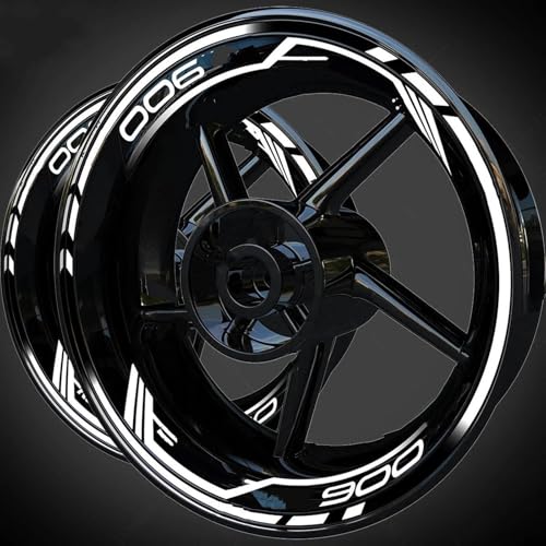 QIBBEI Felgenaufkleber Motorrad Rad Aufkleber Nacht Reflektierende Für K&awasaki Z900 Z 900 Dekorative Felge Reflektierende Aufkleber(Color3) von QIBBEI