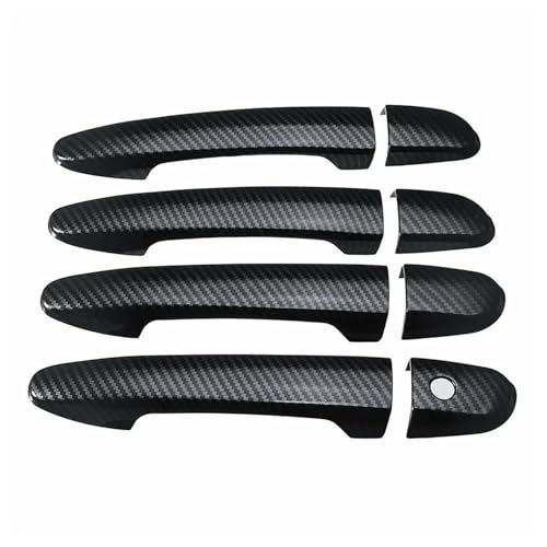 QIBBEI LHD Auto Außentürgriff Abdeckung Formteil Trim Zubehör Für Mazda 2 3 6 CX3 CX5 2014-2019(Normal Carbon) von QIBBEI