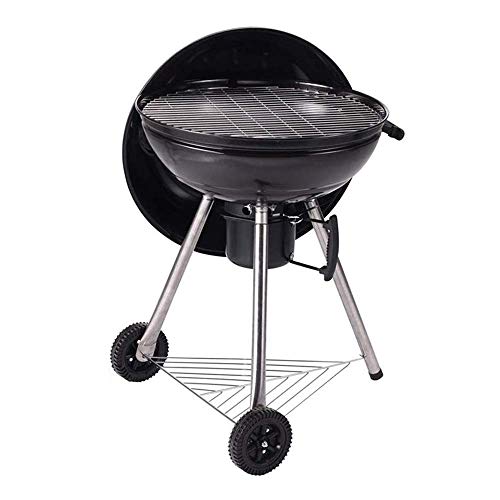BBQ Grill Outdoor Barbecue Grill Portable Round Grill with Wheels Household Charcoal Grill Multi-Function Grill Suitable for 5-10 People Outdoor Cooking Hiking Picnic QIByING von QIByING