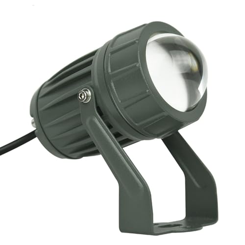 LED-Spot – LED-Projektor mit langer Reichweite, Außenstrahler AC85 – 245 V, IP65, 100 m wasserdicht, Lampe mit engem Strahlungskegel (Farbe: Rotes Licht, von QICBYING