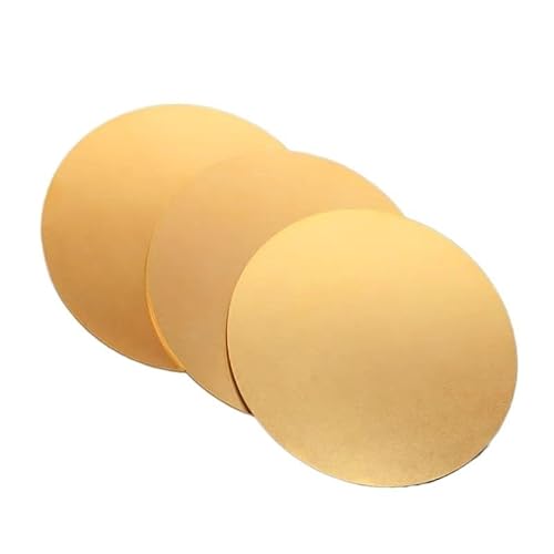 1 Stück H62 Messing-Rundplatte – 0,5 mm Dicke, mehrere Größen for Bastel- und Heimwerkerprojekte(0.5 * 200mm) von QICEHESE