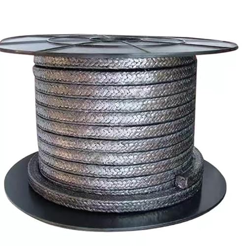 1 Stück geflochtene Packungsdichtung aus reinem Graphit – 3 x 3 mm bis 6 x 6 mm for Ventile und Pumpen – beständig gegen hohe Temperaturen und Chemikalien(3x3*10m) von QICEHESE
