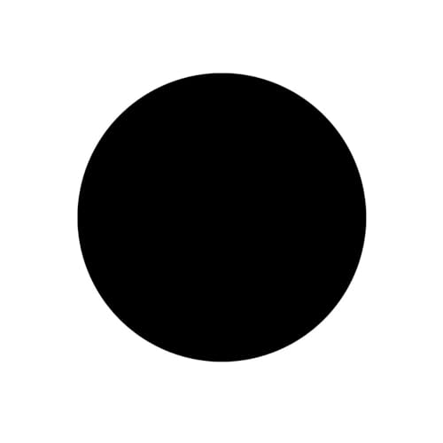 1 Stück hochtemperaturbeständige schwarze runde selbstklebende Silikonkautschukplatte – 4,5–180 mm Durchmesser, lebensmittelechtes Material(4.5x1.5mm) von QICEHESE
