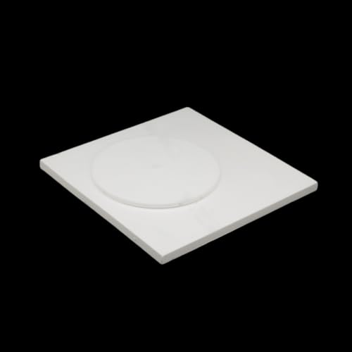 1 Stück hochtemperaturbeständige undurchsichtige Quarzplatte | Keramische Wärmedämmunterlage for Brennöfen und Hochtemperaturgeräte(Square 200 * 200 * 20mm) von QICEHESE