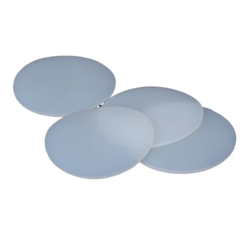 1 Stück rundes weißes Dichtungspad aus Silikonkautschuk – verschiedene Größen (30–150 mm) – dicke Optionen (1–10 mm) for Heimwerker(90mmx10mm) von QICEHESE