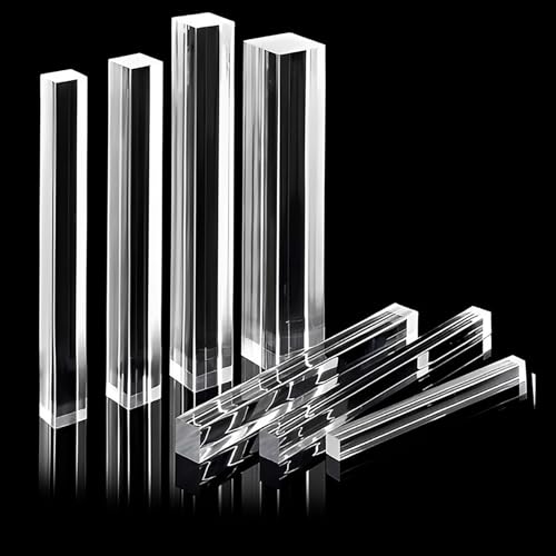 30 Stück transparente Acryl-Rundstäbe – langlebige Stangen aus massivem Kunststoff for Heimwerkerarbeiten und Modellbau(9mm*9mm*500mm30PCS)) von QICEHESE