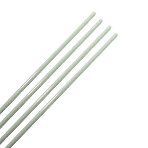 4 weiße Fiberglasstäbe – 0,8/1/1,2 mm Durchmesser, 1000 mm lange elastische Stützstäbe for Heimwerkerarbeiten, Zelte, Sportgeräte und mehr(0.8mm) von QICEHESE