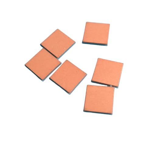 Kupferbeschichtete Aluminiumnitrid-Keramikplatte - Hochtemperaturbeständige Cu-beschichtete Platte for effiziente Wärmeübertragung, 1 Stück(8 * 8 * 0.45mm Double-Sides) von QICEHESE