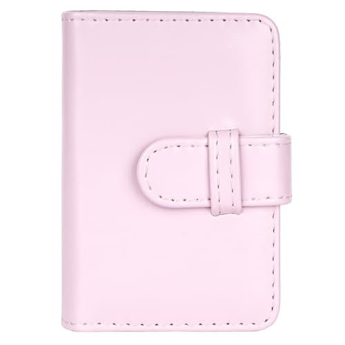 Mini Fotoalbum für 2x3 Zoll Filme and Kpop-Fotokartenhalter 28 Taschen Kompatibel mit Fujifilm Instax Mini 12 11 9 8 90 70 40 EVO LiPlay Link Instant Filme (Blütenrosa) von QICNMFA
