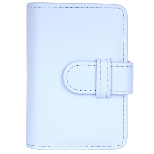 Mini Fotoalbum für 2x3 Zoll Filme and Kpop-Fotokartenhalter 28 Taschen Kompatibel mit Fujifilm Instax Mini 12 11 9 8 90 70 40 EVO LiPlay Link Instant Filme (Pastellblau) von QICNMFA