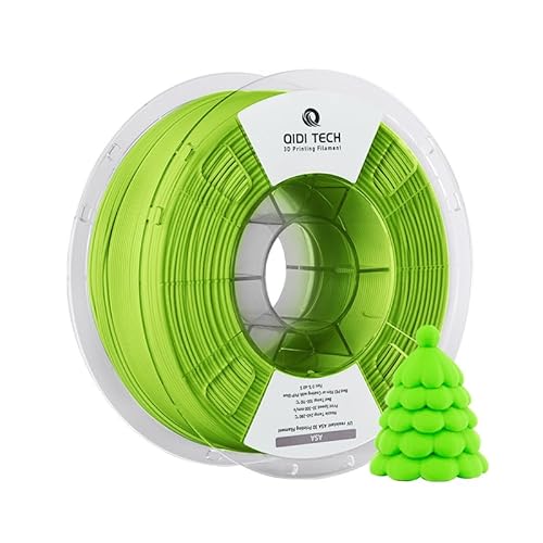 QIDI TECH ASA Filament 1.75mm Grün,3D Drucker Filament ASA 1kg Spule(2.2lbs),Hohe UV Beständigkeit,Geruchsarm,Perfekt für den Druck von Outdoor Funktionsteilen,Passend für die meisten FDM 3D Drucker von QIDI TECH