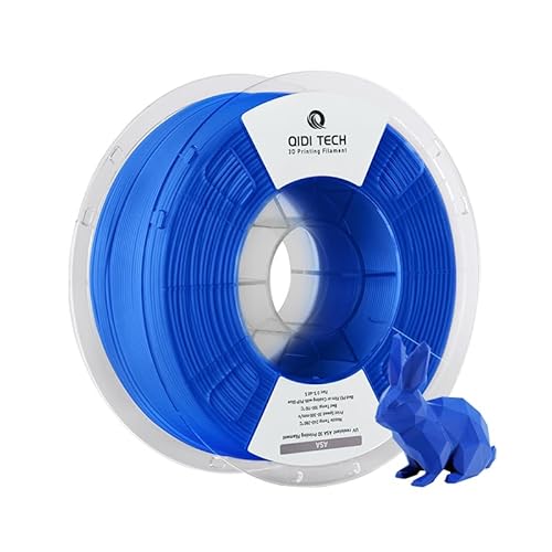 QIDI TECH ASA Filament 1.75mm blau,3D Drucker Filament ASA 1kg Spule(2.2lbs),Hohe UV Beständigkeit,Geruchsarm,Perfekt für den Druck von Outdoor Funktionsteilen,Passend für die meisten FDM 3D Drucker von QIDI TECH