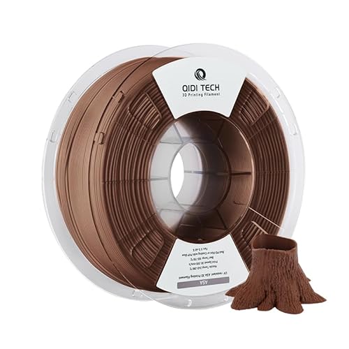 QIDI TECH ASA Filament 1.75mm braun,3D Drucker Filament ASA 1kg Spule(2.2lbs),Hohe UV Beständigkeit,Geruchsarm,Perfekt für den Druck von Outdoor Funktionsteilen,Passend für die meisten FDM 3D Drucker von QIDI TECH
