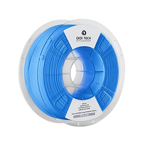 QIDI TECH PETG-Tough 3D Drucker Filament, Zähigkeit PETG Filament 1.75mm, 3D Druck Filament 1kg Spule (2.2lbs), Geeignet für Hochgeschwindigkeitsdruck, Passen die meisten FDM 3D Drucker, Blau von QIDI TECH