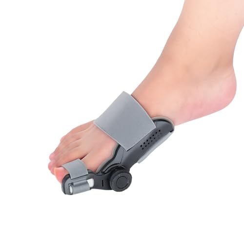 Hallux Valgus Korrektur Set, Upgrade Version mit Verstellbarer Hallux Valgus Schiene, Zehenstreckerband, 2X Silikon Zehenspreizer, Reduziert Hallux Valgus Belastung für Tag und Nacht Unisex-1 von QIDUHUQI
