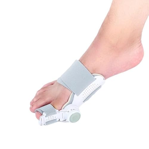 Hallux Valgus Korrektur Schiene, Upgrade Version mit Verstellbarer Hallux Valgus Schiene, Zehenstreckerband, 2X Silikon Zehenspreizer, Reduziert Hallux Valgus Belastung für Tag und Nacht Unisex-3 von QIDUHUQI