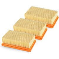 3er-Pack WD6P Ersatz-Flachfaltenfilter für Karcher MV4 MV5 MV6 WD4 WD5 WD6, WD4P WD5P WD6P Nass-Trockensauger – ersetzt 2.863-005.0 von QIEDIE