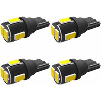 Qiedie - 4er-Pack T10 W5W 6 x 5630 Auto-LED-Lampen, Auto-Innenraum-LED-Lampen mit Canbus, Ersatzlampen für Standlicht, Rückfahrlicht und Standlicht von QIEDIE