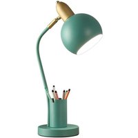 Dimmbare LED-Schreibtischlampe aus Metall, Wohnzimmer, Schlafzimmer, Heimdekoration, Macaron-Beleuchtung, Arbeitszimmerbeleuchtung, Schlafsaal, von QIEDIE