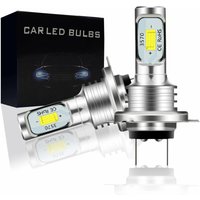 Qiedie - H7-LED-Lampen für Nebelscheinwerfer, Fernlicht, Abblendlicht und Scheinwerfer, lüfterlos, 6000 k Kaltweiß, CSP-Chips, Play and Plug, Ersatz von QIEDIE