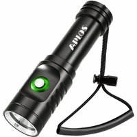 AP01 1050 Lumen Tauchbrenner, 3-Modi Taschenlampe, IPX8 wasserdichte Unterwasser Tauchlampe, Unterwasser 100 m wasserdicht, mit Akku und Ladegerät von QIEDIE