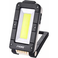 Gotrays - COB-LED-Arbeitsleuchte, Inspektionslampe, wasserdichte Taschenlampe, tragbare wiederaufladbare Arbeitsleuchte mit Magnetfuß und Haken für von GOTRAYS