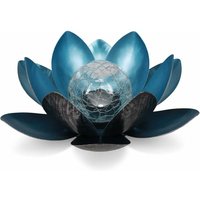 Qiedie - Solar-Lotusblumenlicht – solarbetriebenes, wiederaufladbares LED-Blumenlicht – umweltfreundliche Gartenteich-Dekoration – kühles Weiß von QIEDIE