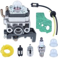 Qiedie - Vergaser-Set für Honda GX25 GX35 FG110 HHT35 HHT25 Motor, Vergaser + Dichtung + Filter + Kraftstoffschlauch + Luftfilter + Zündkerze + Qiedie - Vergaser-Set für Honda GX25 GX35 FG110 HHT35 HHT25 Motor, Vergaser + Dichtung + Filter + Kraftstoffschlauch + Luftfilter + Zündkerze + von QIEDIE