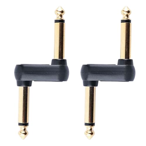 QIEIEI Gitarren-Pedal-Kupplung, 1/4-Zoll-Gitarren-Effektpedal-zu-Pedal-Stecker, Z-Stecker auf Stecker, 2 Stück QIEIEI Gitarren-Pedal-Kupplung, 1/4-Zoll-Gitarren-Effektpedal-zu-Pedal-Stecker, Z-Stecker auf Stecker, 2 Stück von QIEIEI