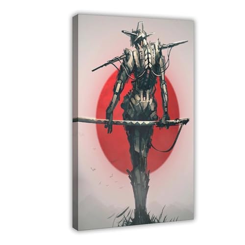QIENAZIO Abstrakte Ästhetik über körperliche und geistige Stärke, Samurai-Wanddruck, japanisches Poster, Leinwandposter, Wandkunst, Schlafzimmer, Büro, Küche, Dekoration, Geschenke, 30 x 45 cm QIENAZIO Abstrakte Ästhetik über körperliche und geistige Stärke, Samurai-Wanddruck, japanisches Poster, Leinwandposter, Wandkunst, Schlafzimmer, Büro, Küche, Dekoration, Geschenke, 30 x 45 cm von QIENAZIO