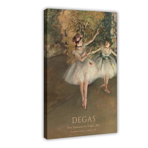 QIENAZIO Edgar Degas Leinwand-Poster und Drucke, Motiv: Zwei Tänzer auf der Bühne 1, ästhetische Raumdekoration, 60 x 90 cm QIENAZIO Edgar Degas Leinwand-Poster und Drucke, Motiv: Zwei Tänzer auf der Bühne 1, ästhetische Raumdekoration, 60 x 90 cm von QIENAZIO