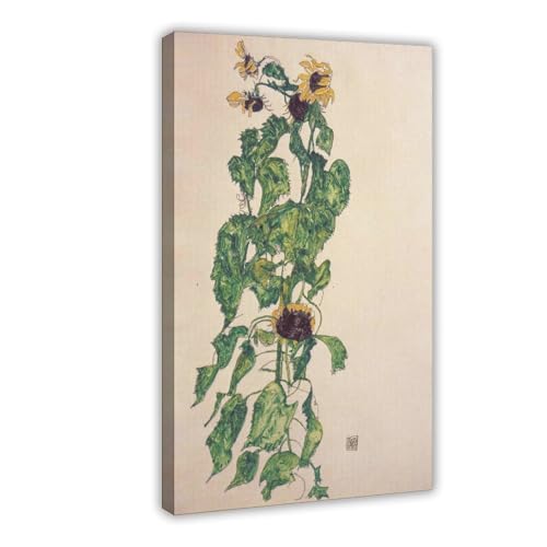 QIENAZIO Egon Schiele – Sonnenblumen 1 Leinwand-Poster, Wandkunst, Dekordruck, Gemälde, Wohnzimmer, Schlafzimmer, Dekoration, 60 x 90 cm QIENAZIO Egon Schiele – Sonnenblumen 1 Leinwand-Poster, Wandkunst, Dekordruck, Gemälde, Wohnzimmer, Schlafzimmer, Dekoration, 60 x 90 cm von QIENAZIO